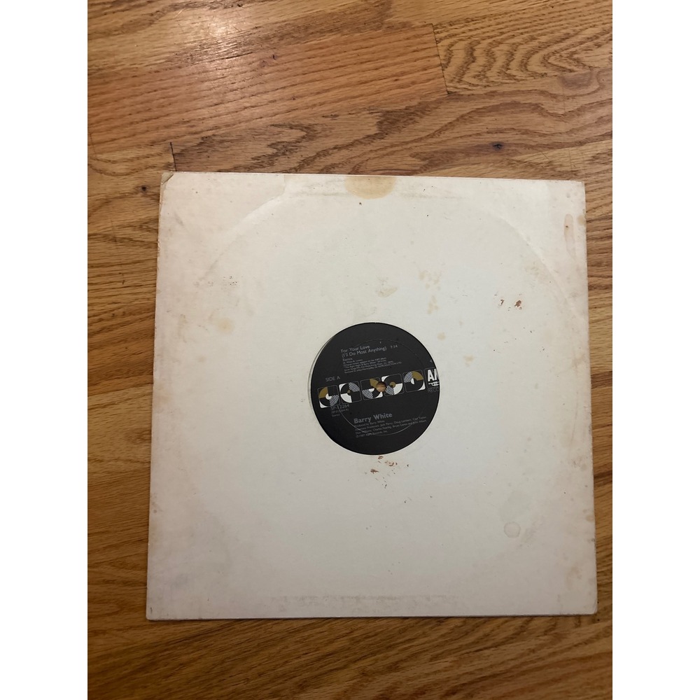 Barry White For Your Love 12 Single Vinyl Record A&M‎ Records